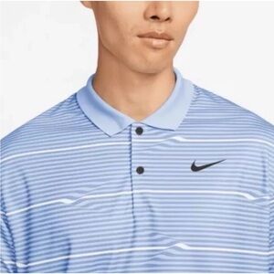 Nike Victory Dri-FIT Striped Golf - Blue - XXL